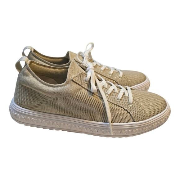 Micheal Kors Grove Metallic Knit Sneaker Pale Gold New‎ Women's Size 10 - Picture 9 of 14